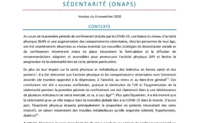 Confinement national lié à la COVID-19 : recommandations de l’Onaps