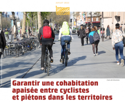 Garantir une cohabitation apaisée entre cyclistes et piétons dans les territoires