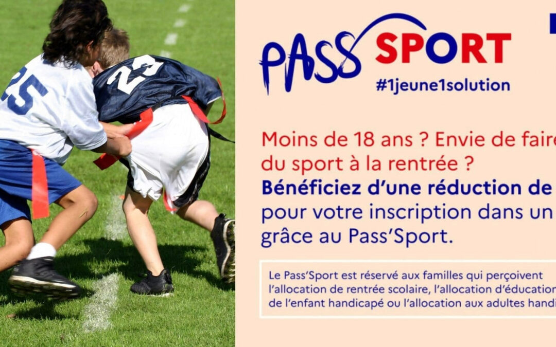 Pass’Sport – Développer l’activité physique et sportive des enfants et jeunes adultes !